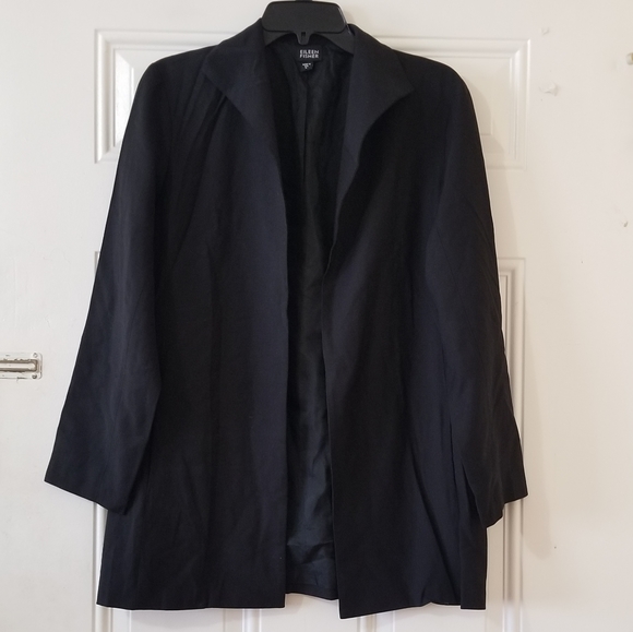 Eileen Fisher Jackets & Blazers - Vintage Eileen Fisher Open Front Black Blazer